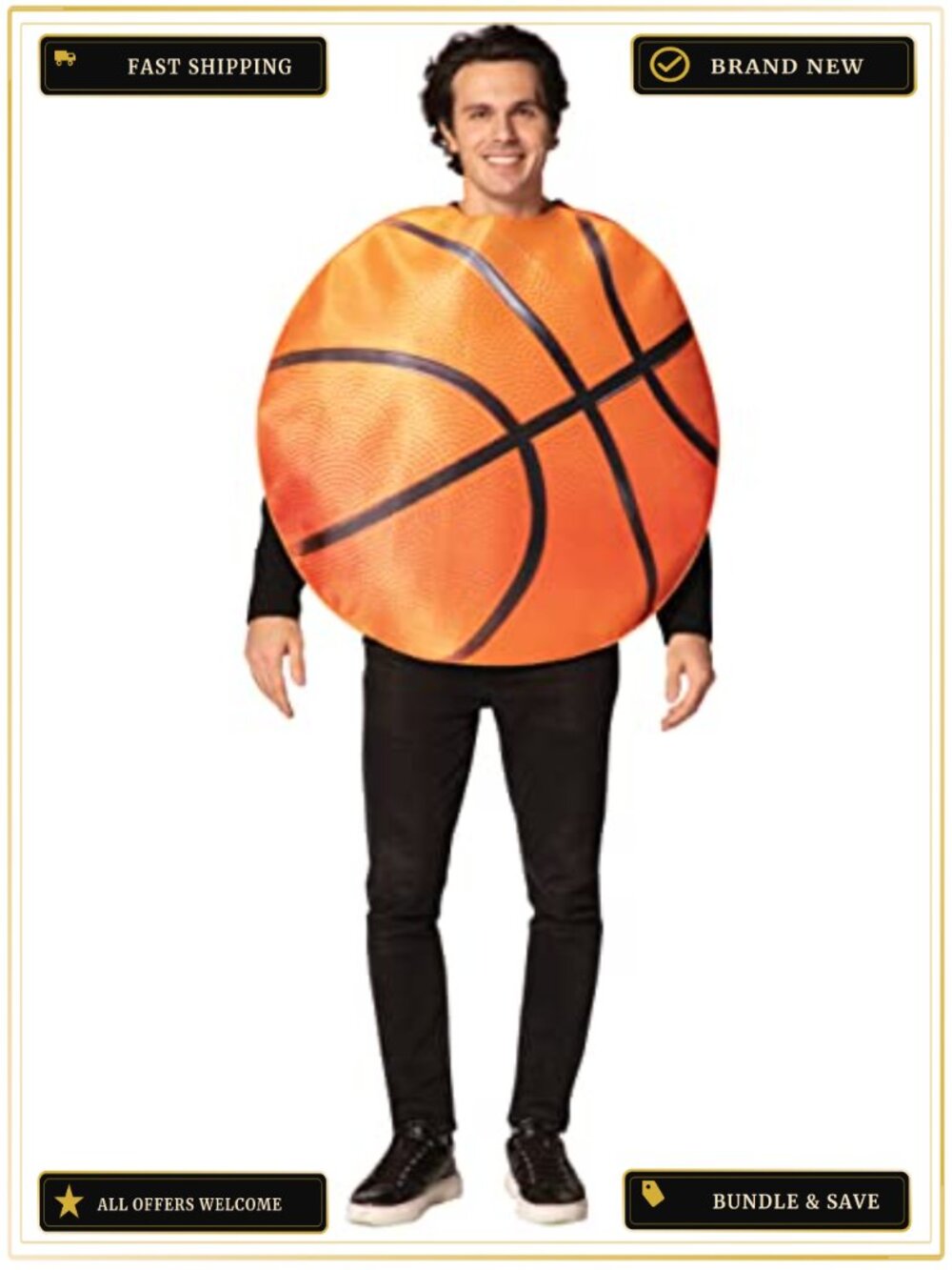 Rasta Imposta Get Real Basketball Adult Costume Tunic One Size